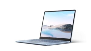 microsoft surface laptop go 12.4in touchscreen intel i5 8gb 128gb ssd ice blue (renewed)