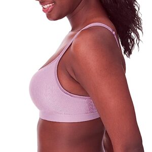 Bali Comfort Revolution Wireless Bra, Full-Coverage Wirefree Bra, Wireless Everyday Bra with Cool Comfort Fabric, Perfectly Purple Zag, 36D