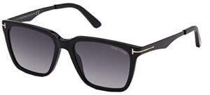tom ford garrett ft 0862 shiny black/grey shaded 56/17/145 men sunglasses