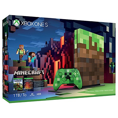 Xbox One S 1TB Limited Edition Console - Minecraft Bundle [Discontinued]