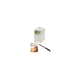 Zojirushi BB-HAC10 Home Bakery 1-Pound-Loaf Mini Breadmaker Gluten-Free Bundle (3 Items)