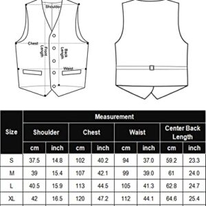 COOFANDY Men's Dress Vest Slim Fit Formal Dress Waistcoat Casual Business Wedding Suit Vest