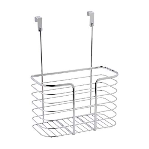 Kitchen Details 1 Tier Over the Cabinet Organizer | Single Basket | Door Hanging Storage | Bathroom | Kitchen | Chrome