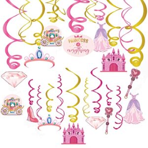 jhkim princess party decorations, 30 ct princess birthday party supplies for baby shower decorations, princess theme birthday party