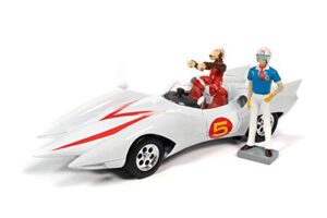 auto world speed racer mach 5 with chim chim and speed racer figures. , speed racer awss124-1/18 scale diecast model toy car