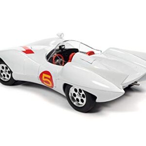 Auto World Speed Racer Mach 5 with Chim Chim and Speed Racer Figures. , Speed Racer AWSS124-1/18 Scale Diecast Model Toy Car