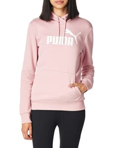 puma women's essentials logo fleece hoodie (available in plus sizes)