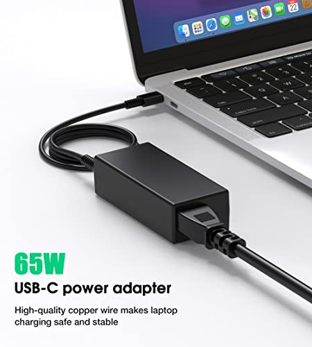 65W USB C Laptop Charger-Chromebook Charger Replacement for 45W Lenovo Thinkpad-Yoga-Chromebook,HP Acer Asus Samsung Mac book pro Dell Chromebook 3100 Latitude xps 13 Google Series Fast Charger Type c