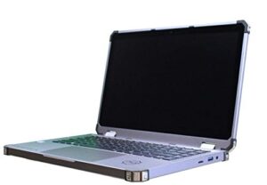 emerald computers rugged laptop with i5-8250u quad core, 8 thread cpu, 8gb ram 256gb ssd, 13.3 inch 1080p screen, tenacious model in rose gold, 14626167