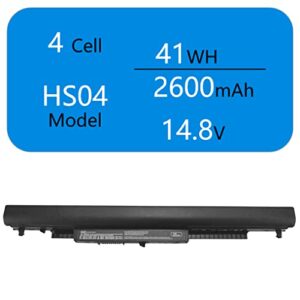 HS04 HS03 Laptop Battery for HP Spare 807956-001 807957-001 807612-421 807611-421 15-AC121DX AY009DX AY013DX AY014DX AY039WM AY041WM AY052NR AY083NR 17-X037CL X115DX TPN-I119 C125 C126 HSTNN-LB6U LB6V