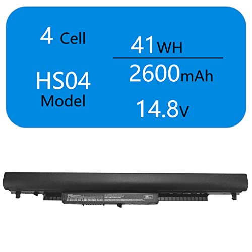 HS04 HS03 Laptop Battery for HP Spare 807956-001 807957-001 807612-421 807611-421 15-AC121DX AY009DX AY013DX AY014DX AY039WM AY041WM AY052NR AY083NR 17-X037CL X115DX TPN-I119 C125 C126 HSTNN-LB6U LB6V