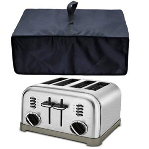 heavy duty heat-resistant waterproof dust-proof cover for cuisinart cpt-180 metal classic 4-slice toaster/cuisinart cpt-340/cpt-142/ cpt-435/kitchenaid kmt4115cu/black+decker tr4310fbd/4-slice toaster