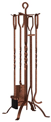 Fire Beauty 5 Pieces Fireplace Tools Set(Antique Bronze)