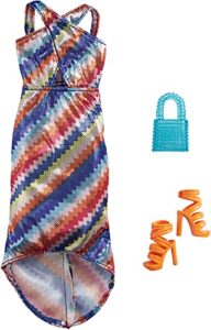 barbie outfit shimmery maxi dress