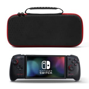 iofeiwak carrying case for switch hori split pad pro portable hard shell carrying case for nintendo switch + split pad pro & rog ally & binbok joy pad controllers - lightweight & shockproof