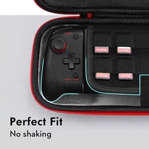 iofeiwak Carrying Case for Switch Hori Split Pad Pro Portable Hard Shell Carrying Case for Nintendo Switch + Split Pad Pro & RoG Ally & Binbok Joy Pad Controllers - Lightweight & Shockproof