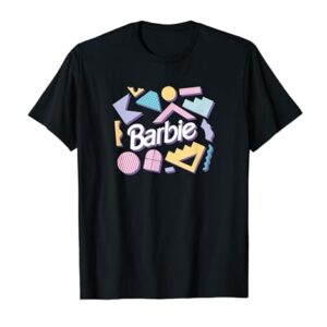 Barbie Logo Pastel 80's Shapes T-Shirt