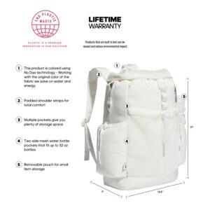 adidas Utility Premium Backpack, Non Dyed White, One Size