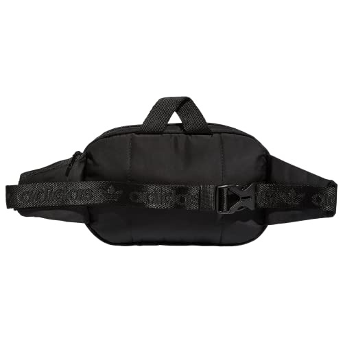 adidas Originals Sport Waist Pack/Travel and Festival Bag, Black/White, One Size