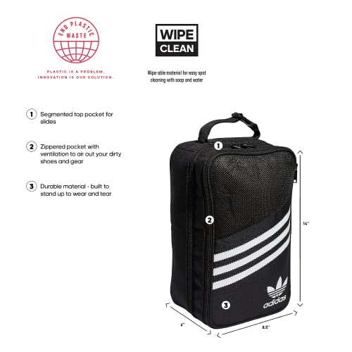 adidas Originals Utility Kicks Shoe Bag, Black/White, One Size