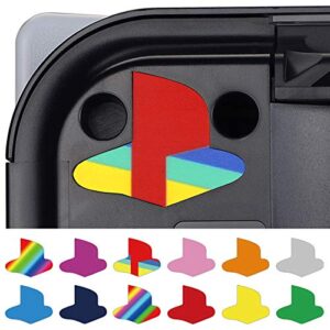 playvital custom vinyl decal skins for ps5 console, logo underlay sticker for ps5 console - 9 colors & 3 classic retro styles