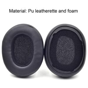 for Skullcandy Hesh 3 Ear Pads BUTIAO Replacement Protein Leather Memory Foam Earpads Ear Cushion Repair Parts Compatible with Skullcandy Crusher Hesh 3 3.0 Hesh3 Venue Wireless ANC Headphones - Black