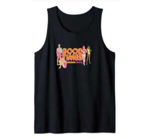 barbie friends and good times logo tank top