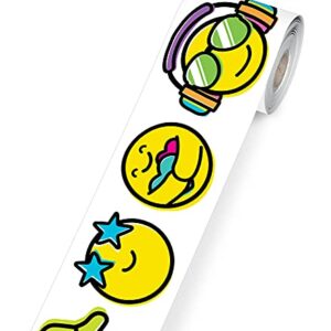 Carson Dellosa Kind Vibes 36 Ft Straight Emoji Bulletin Board Borders, Classroom Borders for Bulletin Board, White Board, Cork Board, Locker, and Classroom Décor, Bulletin Board Trim