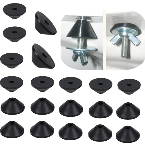 20-pcs Toilet Bolt Rubber Washers for Screws Toilet Tank to Bowl Prevent Leakage Bolt Kits Conical Washers M610-Pcs/M810-Pcs