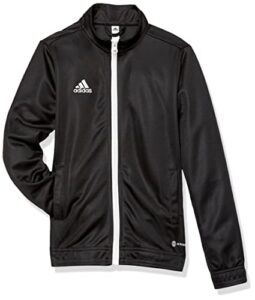 adidas kids' entrada 22 track jacket, black, large