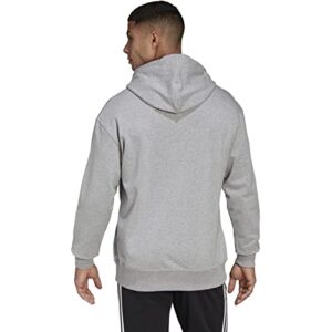 adidas Men's Essentials Feelvivid Hoodie, Medium Grey Heather, Small