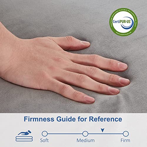 SINWEEK Folding Mattress, 4" Foldable Mattress with Storage Bag Tri Foam Topper Floor Cot Mattress, Guset Bed with Machine Washable Cover and Waterproof Lining, CertiPUR-US Certified 25 x 75 Inch