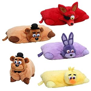 FNAF Plush Pillow Toy 17 12in Five Nights at Freddys Stuffed Foxy Chica Bonnie Mangle Freddy Fazbear (Freddy Fazbear)