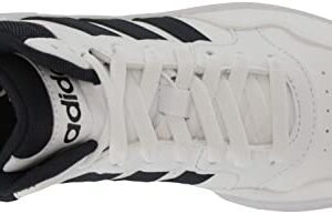 adidas Adult Hoops 3.0 Mid White/Legend Ink/Vivid Red 9