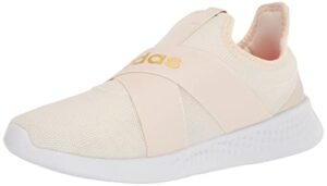 adidas women's puremotion adapt running shoe, off white/off white/golden beige, 8.5