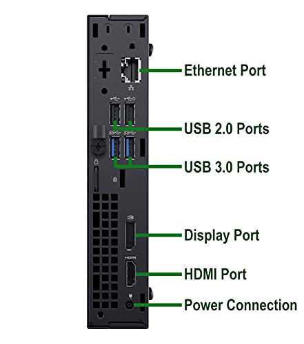 Dell OptiPlex 3060 Tiny Computer Micro Tower PC, Intel Core i5-8500T Processor, 16GB DDR4 Ram, 512GB NVMe SSD, Display Port, HDMI, Wi-Fi, Wireless Keyboard & Mouse, Windows 10 Pro (Renewed)