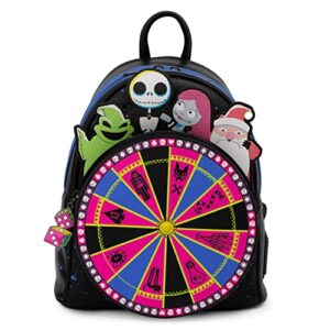 loungefly disney nightmare before christmas oogie boogie wheel womens double strap shoulder bag purse