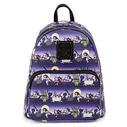 Loungefly Disney Nightmare Before Christmas Halloween Line Womens Double Strap Shoulder Bag Purse