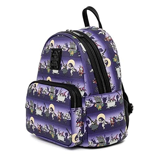 Loungefly Disney Nightmare Before Christmas Halloween Line Womens Double Strap Shoulder Bag Purse