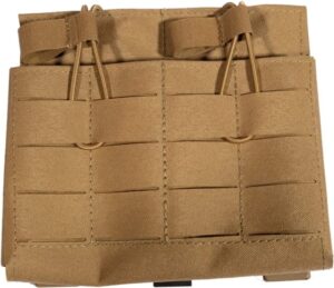 grey ghost gear 1051-14 double 7.62 mag pouch laminate - coyote brown
