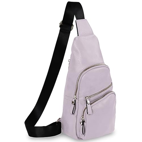 Emperia Small Sling Bag Fanny Packs Crossbody Bags Travel Backpack Chest Bag Gifts for Women Men Lilac