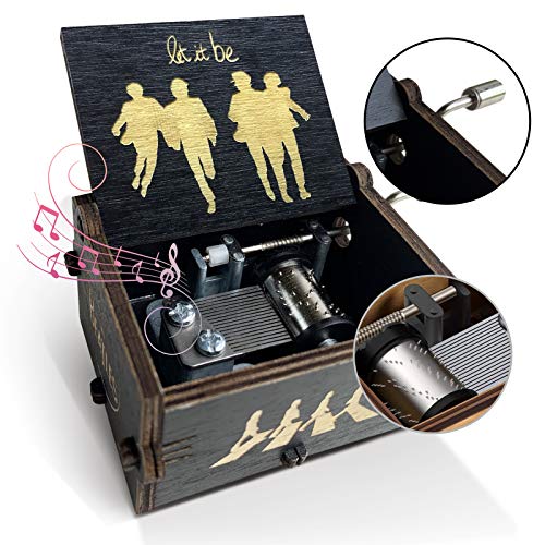 Let It Be Musical Box - Classical Wooden Music Box,Gifts for The Beatles Band Fans,Gifts for Friends and Family Birthday/Christmas/Valentine's Day