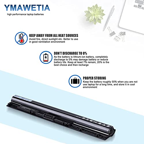 Dell 40wh Standard Rechargeable Li-ion Battery Type M5Y1K 14.8V, Dell 40 WHR 4-Cell Primary Lithium-ion Battery, M5Y1K 14.8V Dell Laptop Battery for Inspiron 15 5000 3000 3551 3558 5558 yu12005-13001d