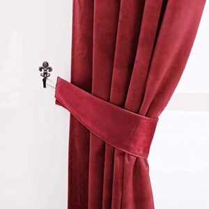 stangh bundle velvet curtains & curtain tiebacks