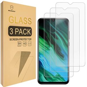mr.shield [3-pack] designed for tcl 20e / tcl 20 e [tempered glass] [japan glass with 9h hardness] screen protector with lifetime replacement