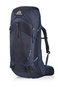 gregory mountain products stout 70 backpacking backpack, phantom blue, plus size