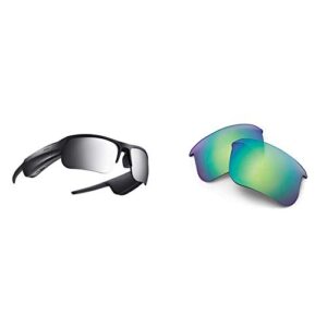 bose frames sport sunglasses & lenses bundle- includes frames audio sunglasses (tempo style) and interchangeable polarized lenses (blue)