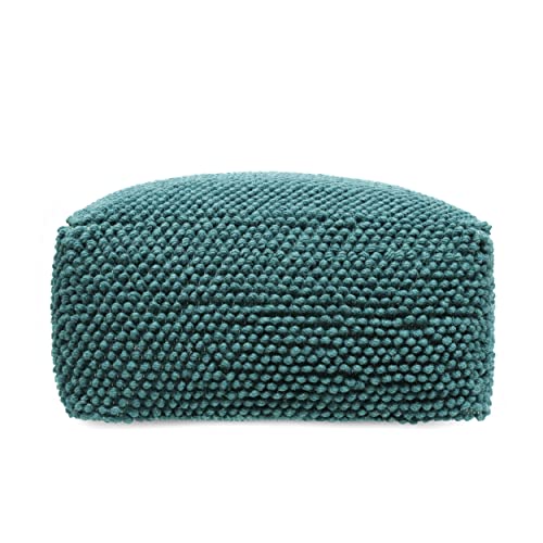 Christopher Knight Home Stene Pouf, Teal