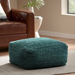 Christopher Knight Home Stene Pouf, Teal