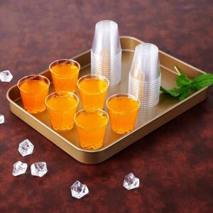 2 OZ 500 Pack Plastic Shot Glasses, Disposable Cups, Wine Tasting Cups, Small Plastic Tumbler for Whiskey, Wine Tasting, Food Samples, Perfect for Halloween, Thanksgiving, Christmas Party